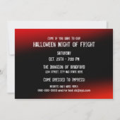 ハローウィンパーティ招待状 – 満月 – 血 招待状 (裏面)