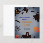 ハローウィンパーティ招待 (正面/裏面)