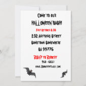 ハローウィンパーティ招待 招待状 (裏面)