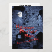 ハローウィンパーティ招待 招待状 (正面/裏面)