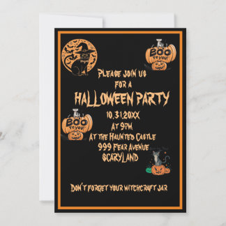 ハローウィンパーティ招待 招待状