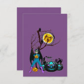 ハローウィンパーティ時間(紫) エンクロージャーカード (正面/裏面)