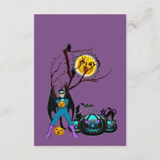 ハローウィンパーティ時間(紫) エンクロージャーカード (正面)
