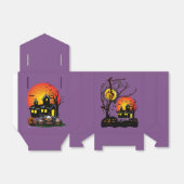 ハローウィンパーティ時間（紫） フェイバーボックス (折り畳みなし)