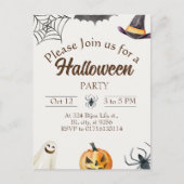ハローウィンパーティ発表葉書 案内ポストカード (正面)