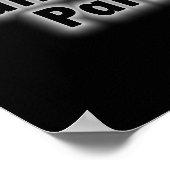 ハローウィンパーティ白いグロー ポスター (角)