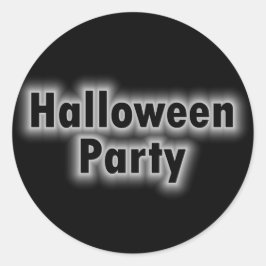 ハローウィンパーティ白いグロー ラウンドシール