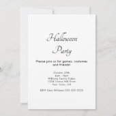 ハローウィンパーティ秋フォークアートパンプキンス 招待状 (裏面)