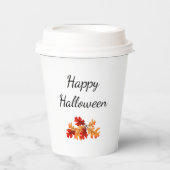 ハローウィンパーティ紅葉エレガント葉 紙コップ (正面)