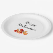 ハローウィンパーティ紅葉 エレガント ペーパープレート (アングル)