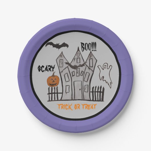 ハローウィンパーティ紙プレート ペーパープレート (正面)