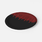 ハローウィンパーティ血ドリップスレッド ペーパープレート (アングル)