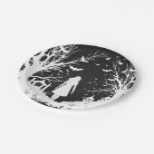 ハローウィンパーティ装飾、墓地バルーン ペーパープレート (アングル)