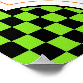 ハローウィンパーティ記号を試すパンチバー記号 ポスター (角)