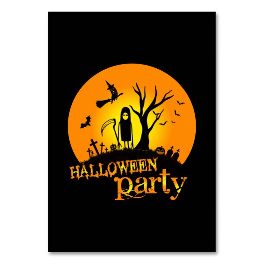 ハローウィンパーティ誕生日 テーブルナンバー (正面)