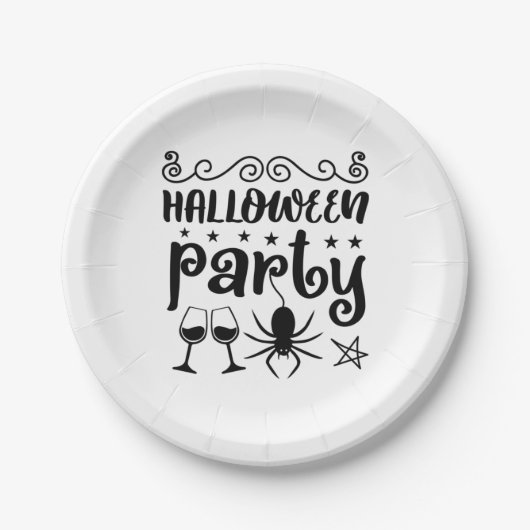 ハローウィンパーティ誕生日 ペーパープレート (正面)
