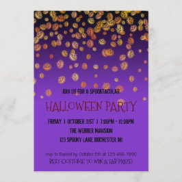 ハローウィンパーティ誘いジャック·オ·ランタン·レイン 招待状