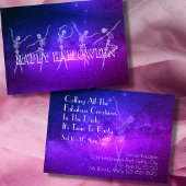 ハローウィンパーティ踊り骨格ネオンダンスパーティー 招待状