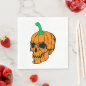 ハローウィンパーティ面白いハロウィーンパンプキン スタンダードランチョンナプキン (インサイチュ)