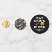 ハローウィンパーティ食べドリンク&ベスホラーパンプキン顔 コンフェッティ (正面)