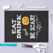 ハローウィンパーティ食べドリンク&ベスホラーパンプキン顔 薄葉紙 (クラフト)