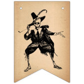 ハローウィンパーティ骨格及びスカルゴシックヴィンテージ バンティングフラッグ (第3の旗)