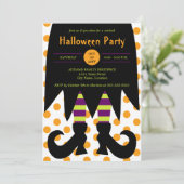 ハローウィンパーティ魔女 招待状 (スタンド正面)
