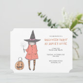 ハローウィンパーティ魔女 招待状 (スタンド正面)
