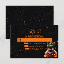 ハローウィンパーティ黒猫カボチャ怖い