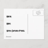 ハローウィンパーティ インビテーションポストカード (裏面)