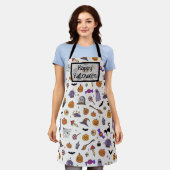 ハローウィンパーティ エプロン (着用した状態)