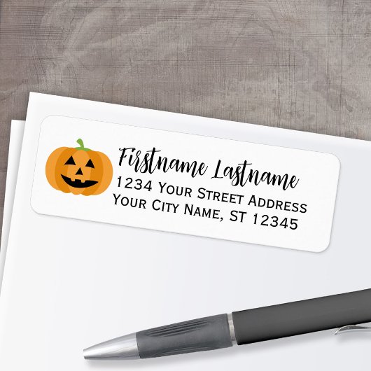 ハローウィンパーティ – カワイカボチャ差出人住所 ラベル