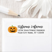 ハローウィンパーティ – カワイカボチャ差出人住所 ラベル (インサイチュ)