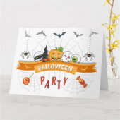 ハローウィンパーティ カード (黄色い花)