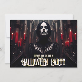 ハローウィンパーティ – ゴシック招待状