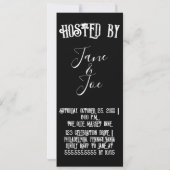 ハローウィンパーティ – ゴシック招待状 (裏面)