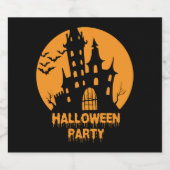ハローウィンパーティ スパークリングワインラベル (シングルラベル)