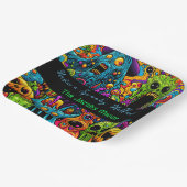 ハローウィンパーティ | ゾンビとモンスタパーソナライズされたーズ ペーパープレート (傾斜あり)