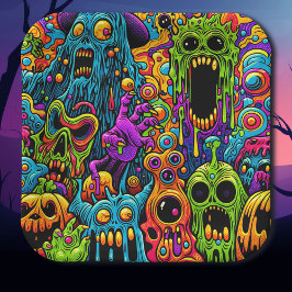 ハローウィンパーティ | ゾンビとモンスター ペーパープレート