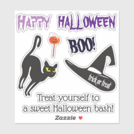 ハローウィンパーティ「トリートまたはトリック」アイスクリームおいしい シール