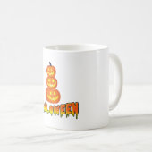 ハローウィンパーティ、ハロウィーンカボチャ コーヒーマグカップ (正面右)