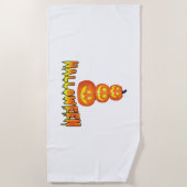 ハローウィンパーティ、ハロウィーンカボチャ ビーチタオル (正面)