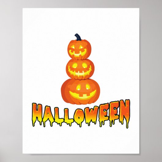 ハローウィンパーティ、ハロウィーンカボチャ ポスター (正面)