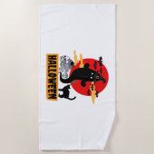 ハローウィンパーティ ビーチタオル (正面)