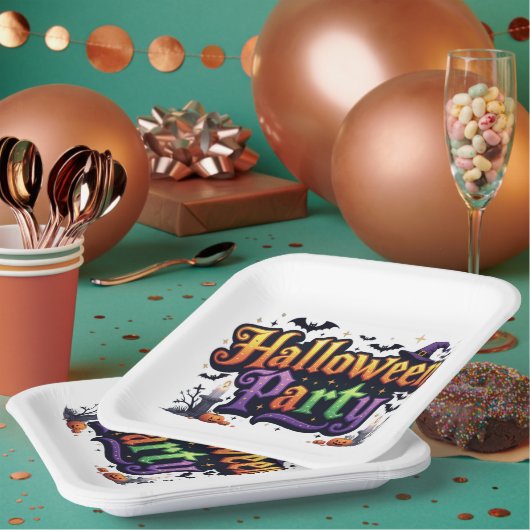 ハローウィンパーティ ペーパープレート (複数)
