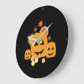 ハローウィンパーティ ラージ壁時計 (傾斜)