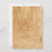 ハローウィンパーティ、ヴィンテージスカル、衣装パーティー 招待状 (裏面)