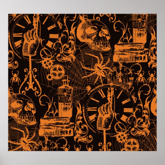 ハローウィンパーティ:ヴィンテージホリデーポスター。 ポスター (正面)