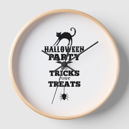 ハローウィンパーティ 壁時計 (正面)