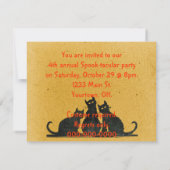 ハローウィンパーティ 招待状 (裏面)